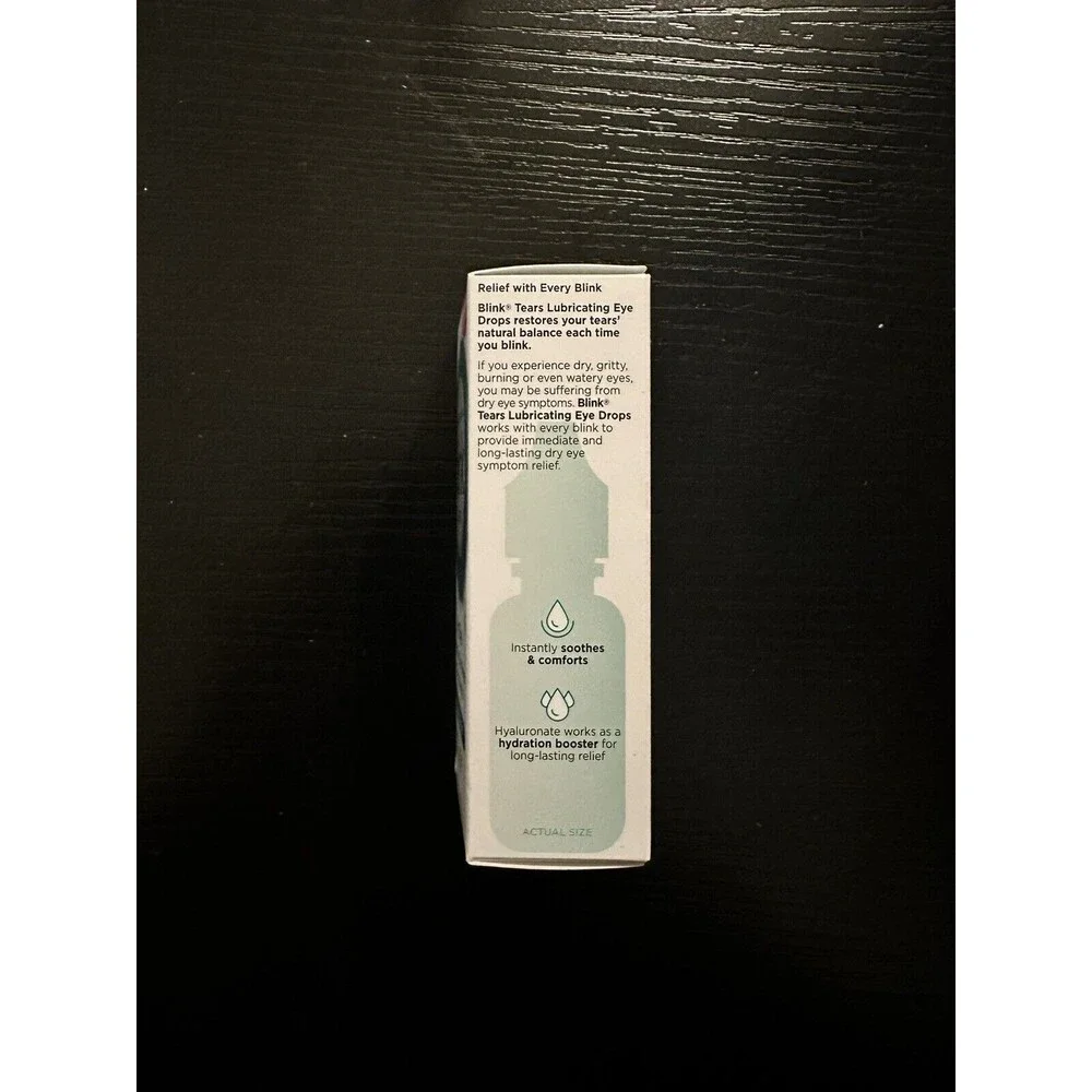 Blink Tears Lubricating Eye Drops For Mild Moderate Dry Eye 0.5 Fl Oz